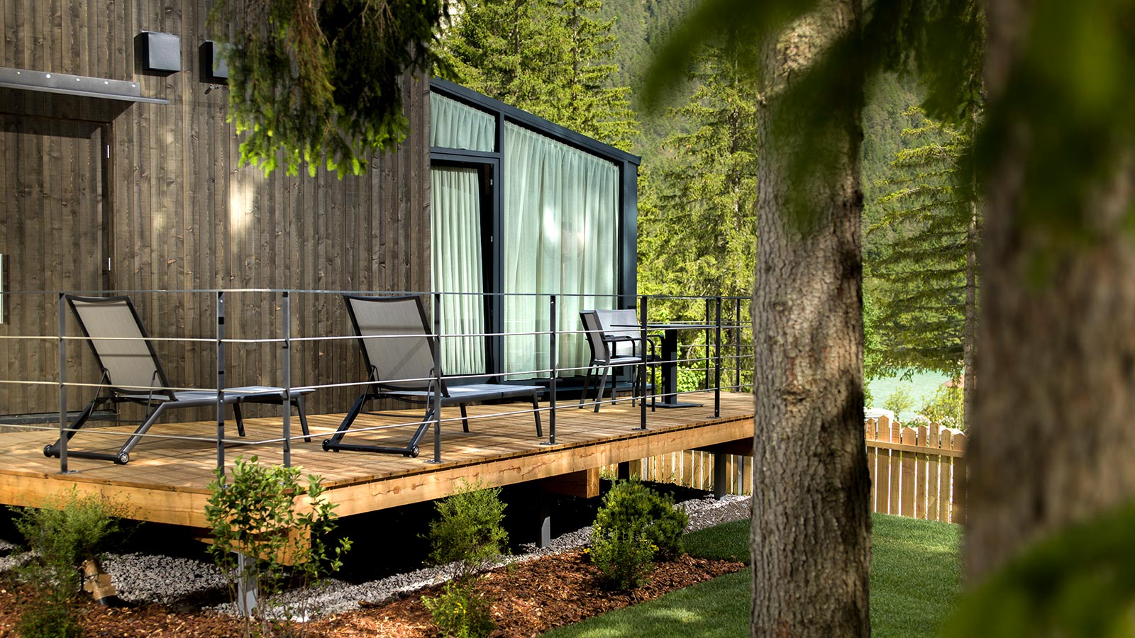 Chalets in the middle of nature