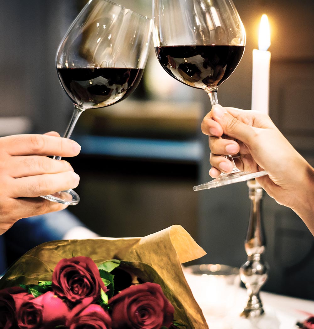 Una romantica cenetta al ristorante