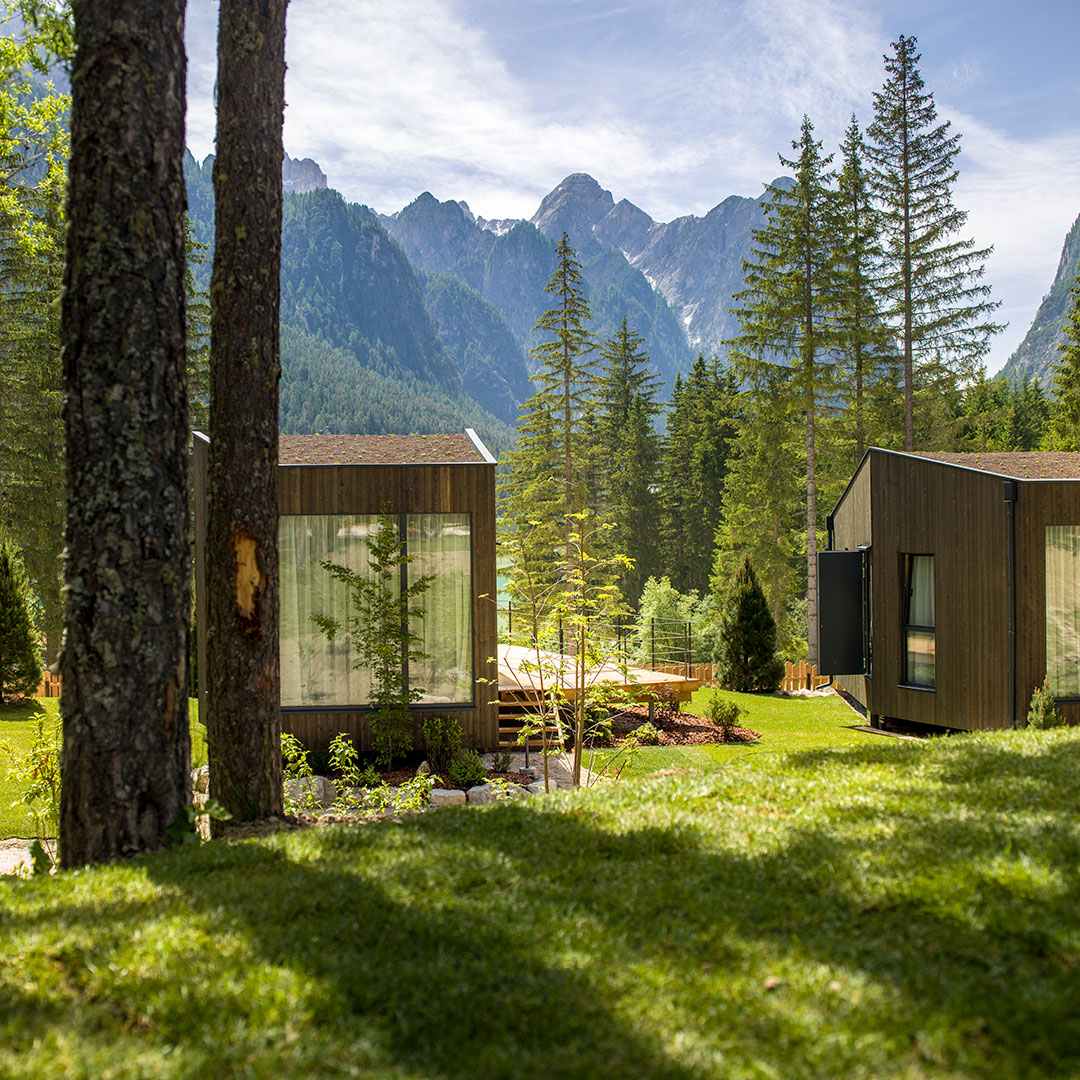 Offerte di lavoro - Chalet SkyView circondati dal verde e dagli alberi - Camping Toblacher See